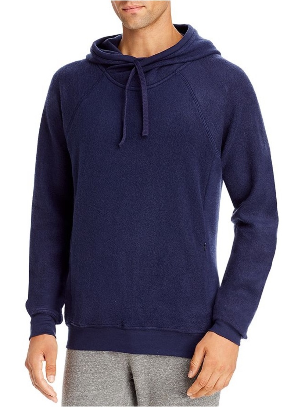 Alo Men's Navy Hooded Pullover Sweatshirt